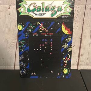 Galaga Arcade Game Tin Sign – 12” x 8” | Midway Reproduction Wall Art